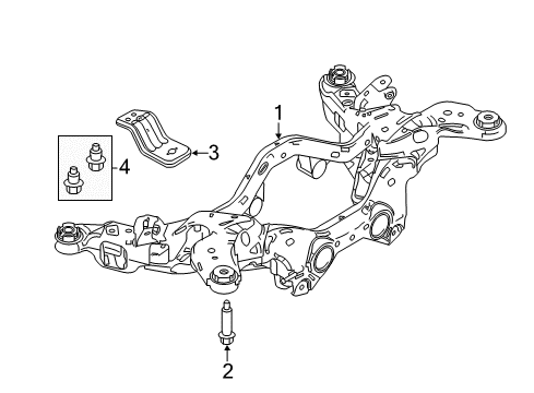 2012 Lincoln MKT Suspension Mounting - Rear Diagram