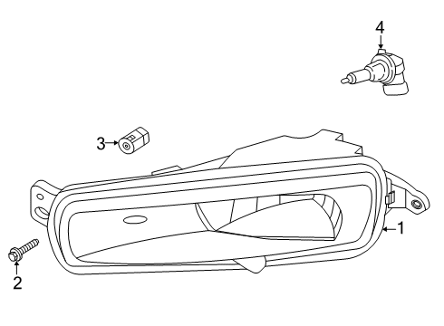 2023 Ford Transit-150 Fog Lamps Diagram