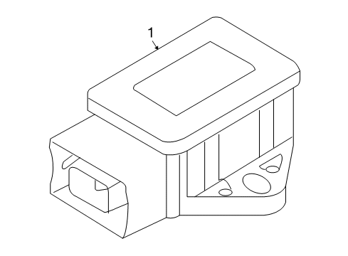 2009 Ford Flex Yaw Rate Sensor Diagram for 8A8Z-3C187-A