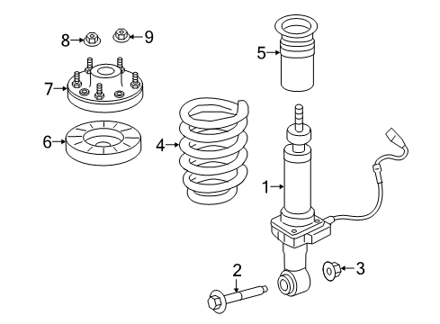 2015 Ford Expedition Shocks & Components - Rear Diagram