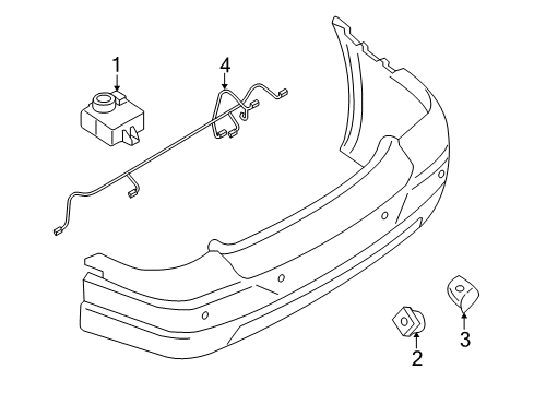 2009 Ford Taurus X Parking Aid Diagram