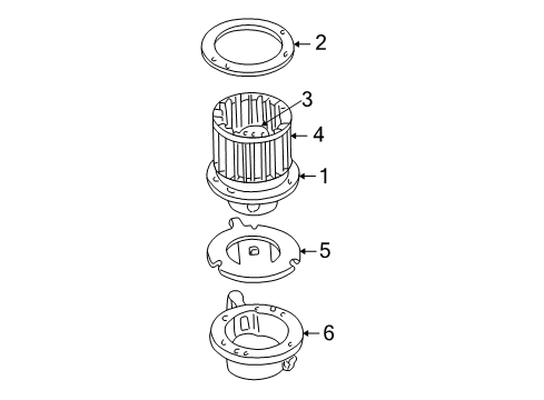 2005 Ford Escape Blower Motor & Fan Diagram