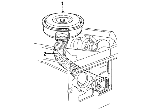 1993 Ford F-250 Air Intake Diagram