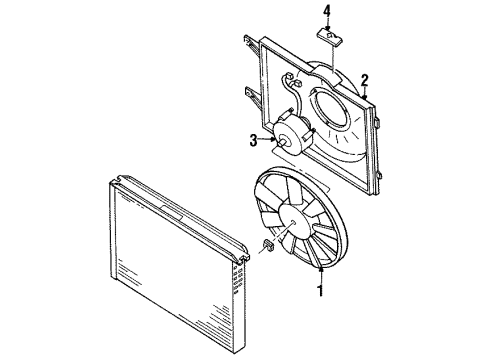 1997 Mercury Villager Shroud Diagram for F6XZ8146AC