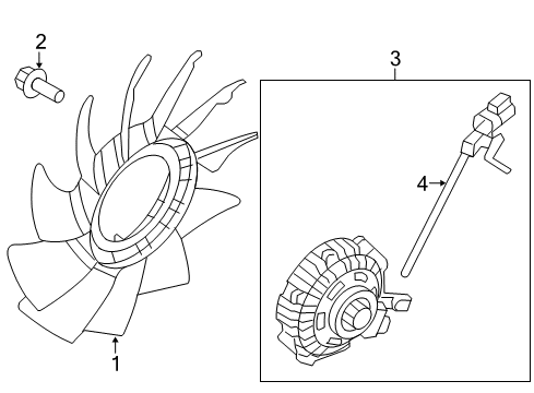 2009 Ford F-150 Cooling System, Radiator, Water Pump, Cooling Fan Diagram 2 - Thumbnail