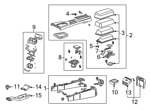 2002 Lincoln LS Console Diagram
