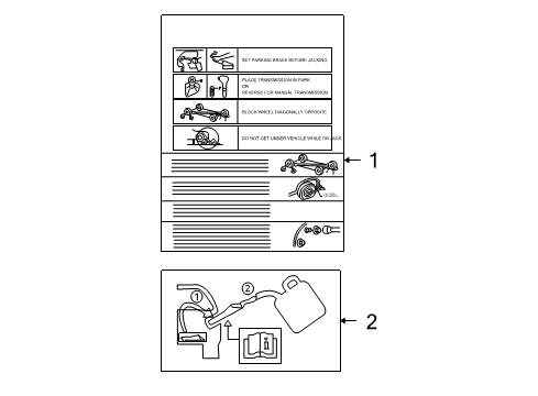 2013 Ford F-150 Information Labels Diagram