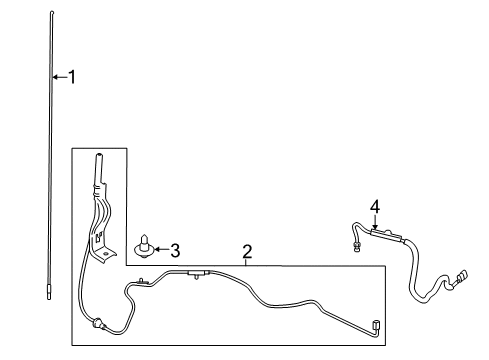 2018 Ford F-350 Super Duty Antenna & Radio Diagram