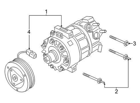 2022 Ford Bronco Sport A/C Compressor Diagram