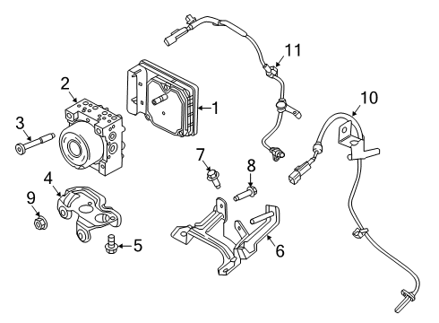 2021 Lincoln Nautilus Anti-Lock Brakes Diagram