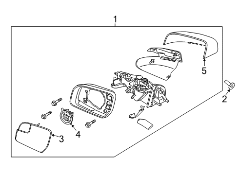 2020 Ford Ranger Outside Mirrors Diagram 4 - Thumbnail