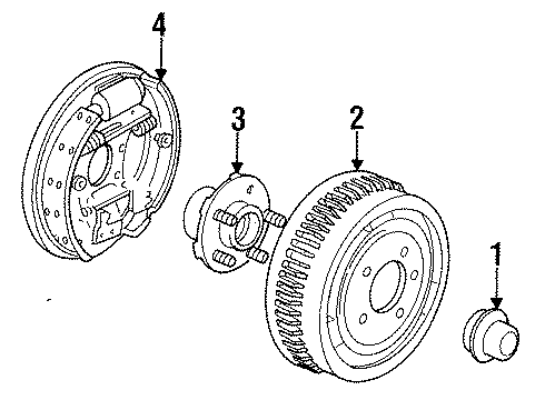1993 Mercury Sable Rear Brakes Diagram