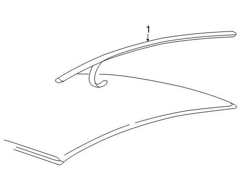 2006 Mercury Mariner Exterior Trim - Roof Diagram