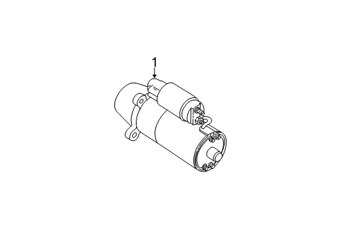 2001 Ford Focus Starter Diagram for YS4Z-11002-EBRM