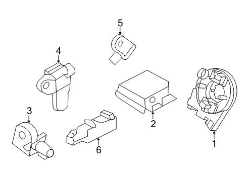 2015 Ford Police Interceptor Utility Air Bag Components Diagram
