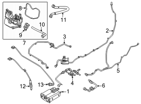 2022 Ford Maverick Emission Components Diagram 2 - Thumbnail