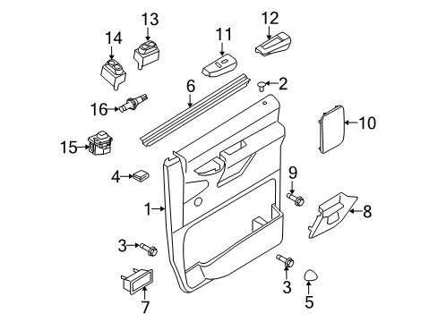 2008 Ford E-350 Super Duty Mirrors Diagram