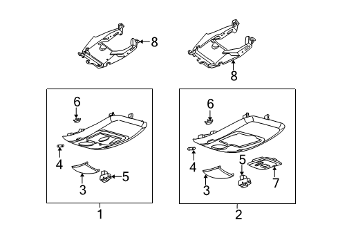 2005 Mercury Mountaineer Overhead Console Diagram
