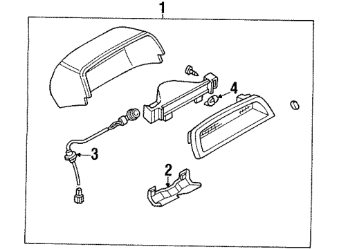 1999 Ford Escort High Mount Lamps Diagram