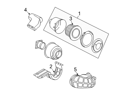 2001 Ford E-150 Econoline Club Wagon Air Inlet Diagram