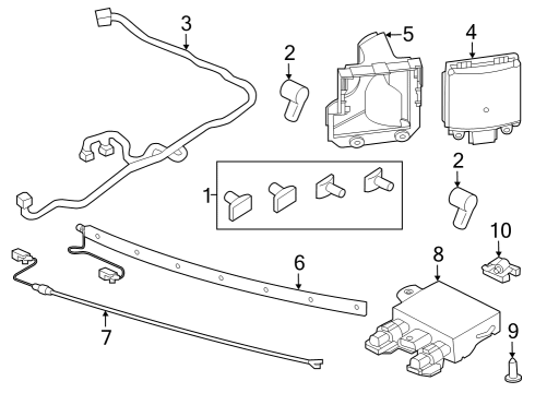 2023 Lincoln Aviator Lane Assist Camera Diagram for LB5Z-19H406-A