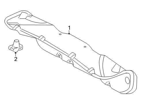 2008 Mercury Milan Interior Trim - Trunk Lid Diagram