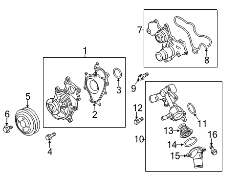 2015 Ford F-150 Water Pump Diagram