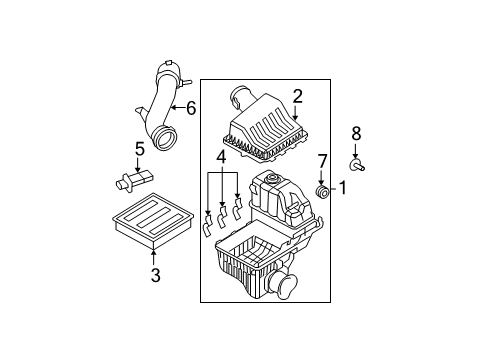 2009 Ford F-250 Super Duty Air Intake Diagram