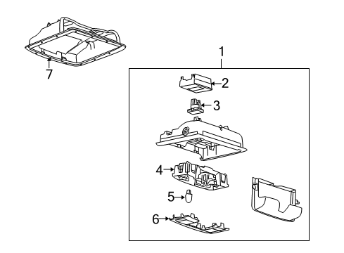 2009 Ford Taurus X Overhead Console Diagram