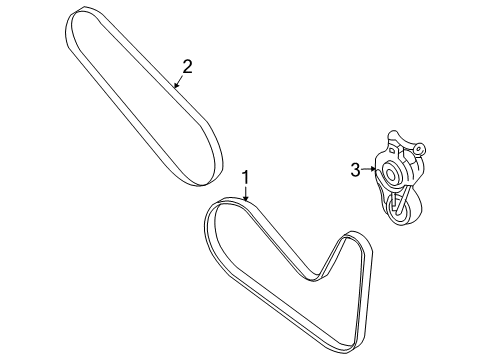 2008 Mercury Sable Belts & Pulleys Diagram