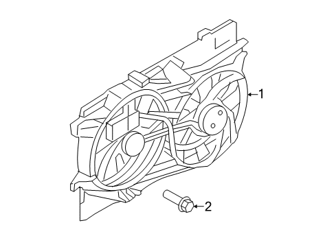 2012 Lincoln MKX Cooling System, Radiator, Water Pump, Cooling Fan Diagram