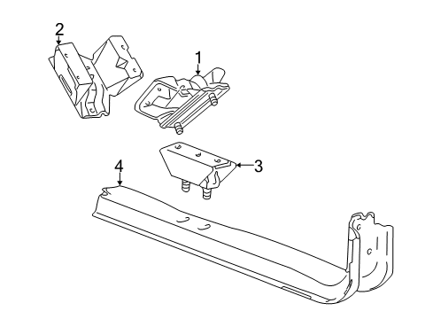 2007 Ford F-350 Super Duty Engine & Trans Mounting Diagram 3 - Thumbnail