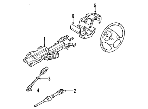 2005 Ford Mustang Upper Shroud Diagram for 4R3Z-3530-AAB