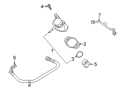 2021 Ford F-150 Fuel Pump Seal Diagram for ML3Z-9E583-A