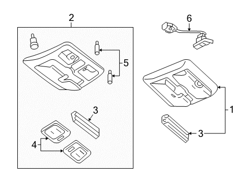 2006 Mercury Mariner Overhead Console Diagram