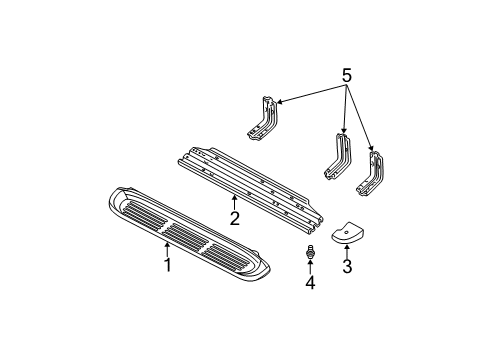2006 Ford F-350 Super Duty Running Board Diagram 3 - Thumbnail