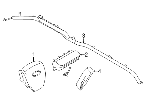 2021 Lincoln Navigator Air Bag Components Diagram