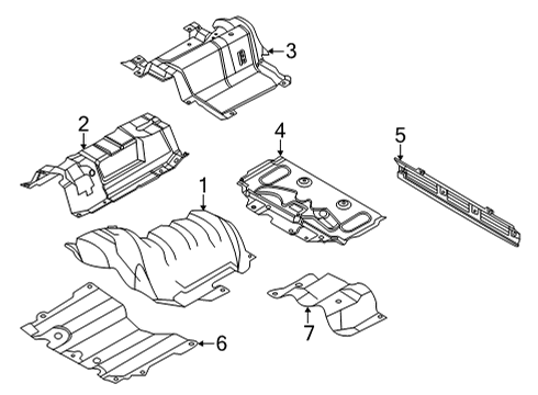 2022 Ford Bronco Sport Heat Shields Diagram