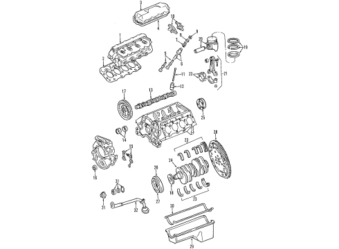 2002 Ford E-350 Super Duty Engine Parts & Mounts, Timing, Lubrication System Diagram 3 - Thumbnail