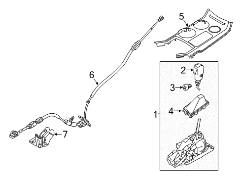 2018 Ford Police Interceptor Utility Shifter Housing Diagram