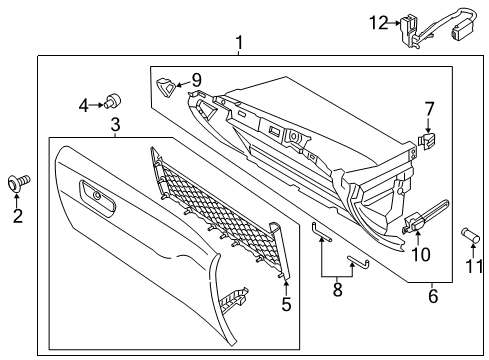 2014 Ford Fusion Glove Box Diagram