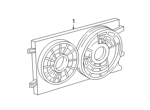 2007 Ford Freestar Cooling System, Radiator, Water Pump, Cooling Fan Diagram 1 - Thumbnail