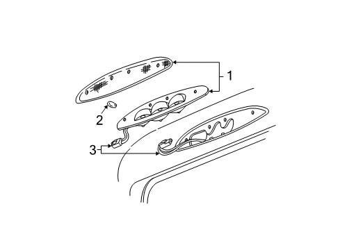 2005 Ford Expedition High Mount Lamps Diagram