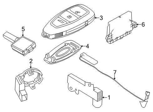 2015 Ford Focus Anti-Theft Components Diagram
