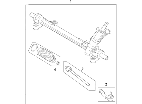 2022 Ford Bronco Sport Steering Column & Wheel, Steering Gear & Linkage Diagram