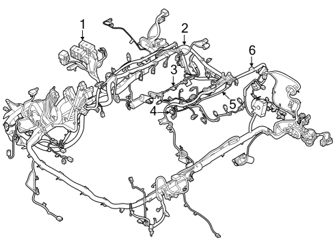 2024 Ford Mustang Engine Harness Diagram for JU5Z-9D930-C