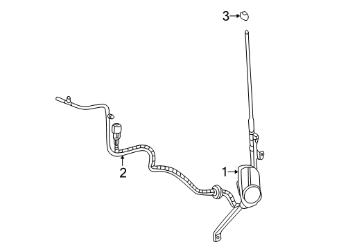 2007 Mercury Mountaineer Antenna & Radio Diagram