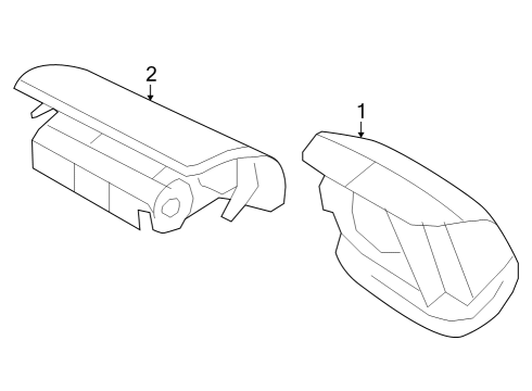 2021 Ford E-350 Super Duty Air Bag Components Diagram