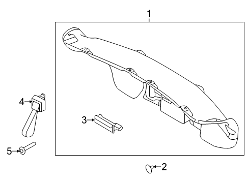 2014 Lincoln MKS Interior Trim - Trunk Lid Diagram