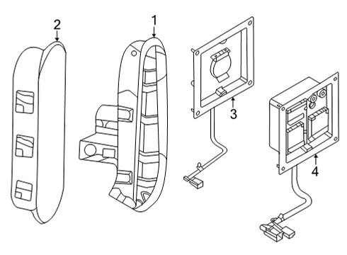 2023 Ford F-150 Electrical Components - Pick Up Box Diagram 2 - Thumbnail